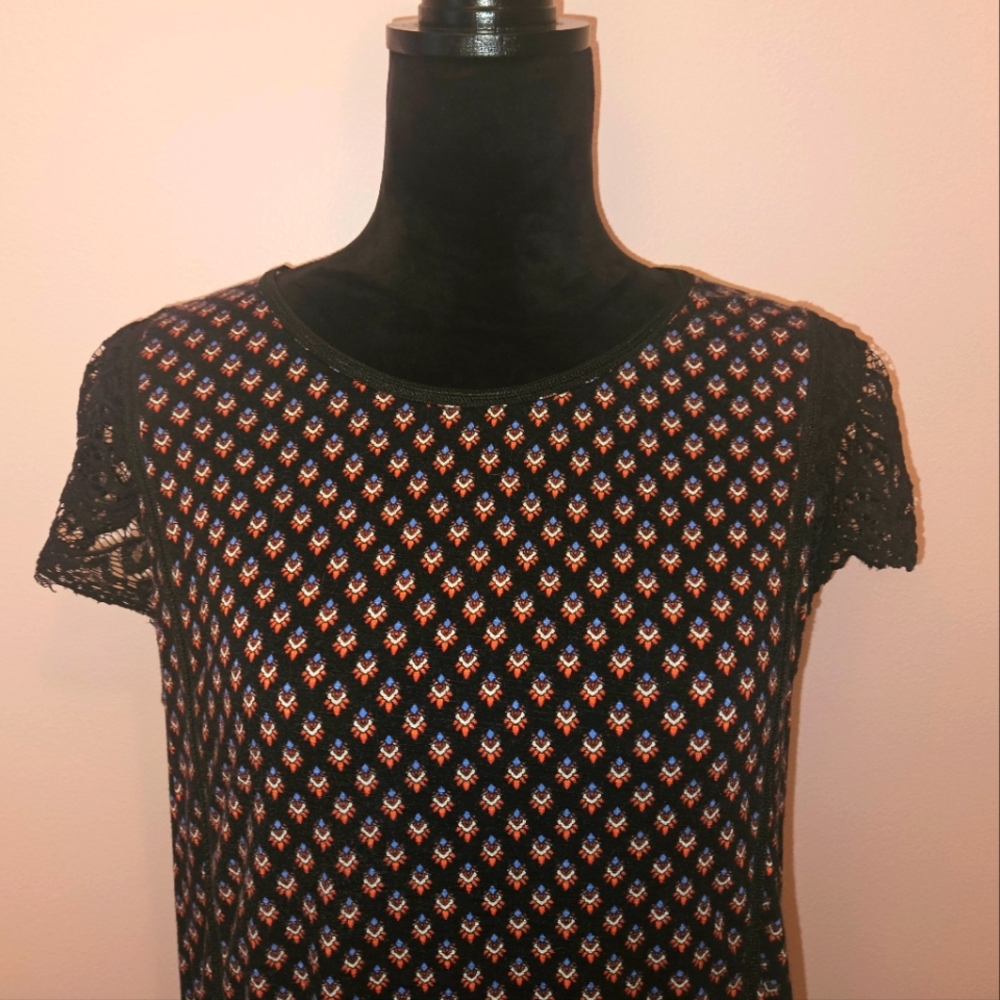 Rafaella Colorful Paisley Top - Size Large - Picture 3 of 7